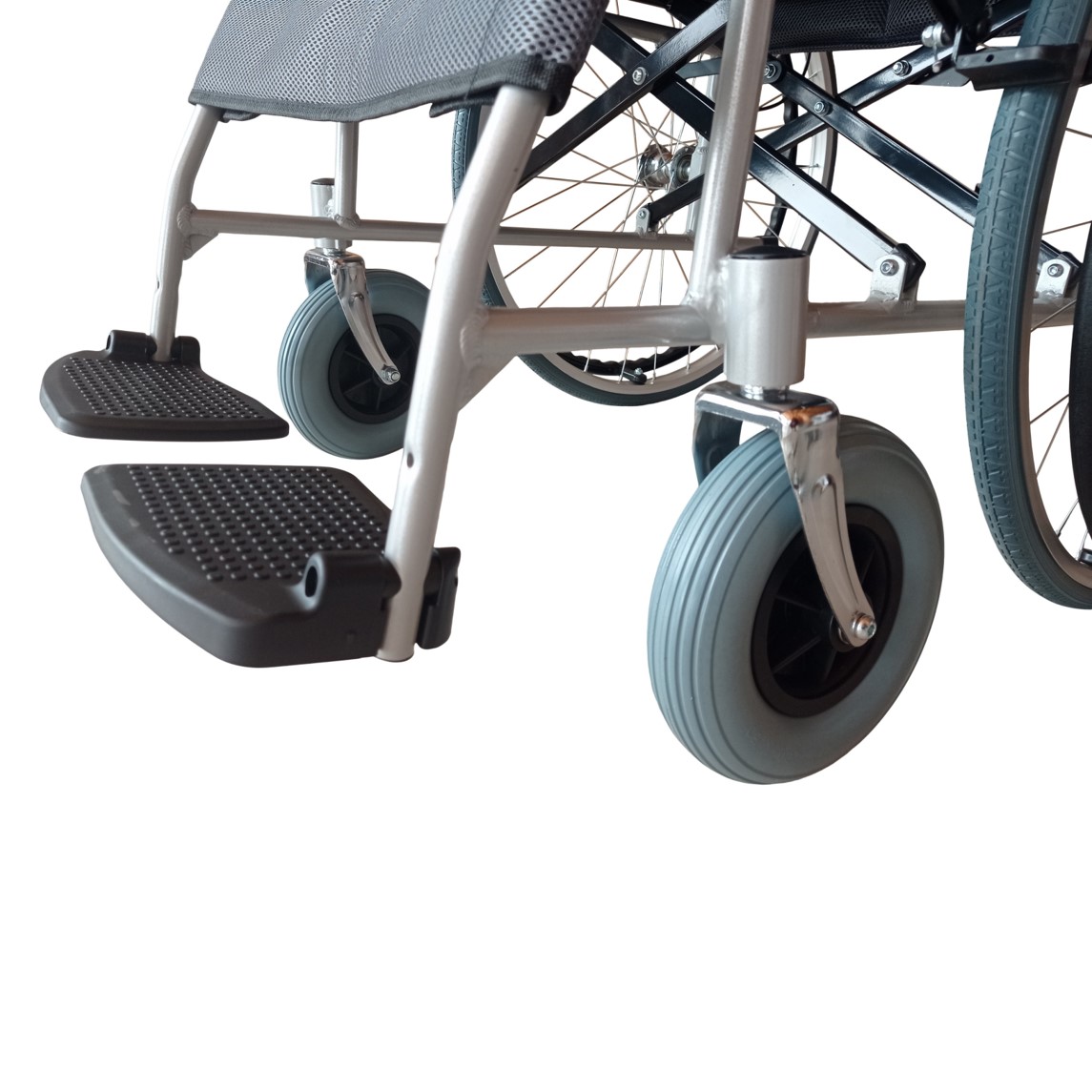 MKYOKO Ultraleichter Rollstuhl Leichtgewichtiger faltbarer  Aluminium-Transport-Reiserollstuhl mit Handbremsen - wiegt nur 30lbs,Blau :  : Drogerie & Körperpflege