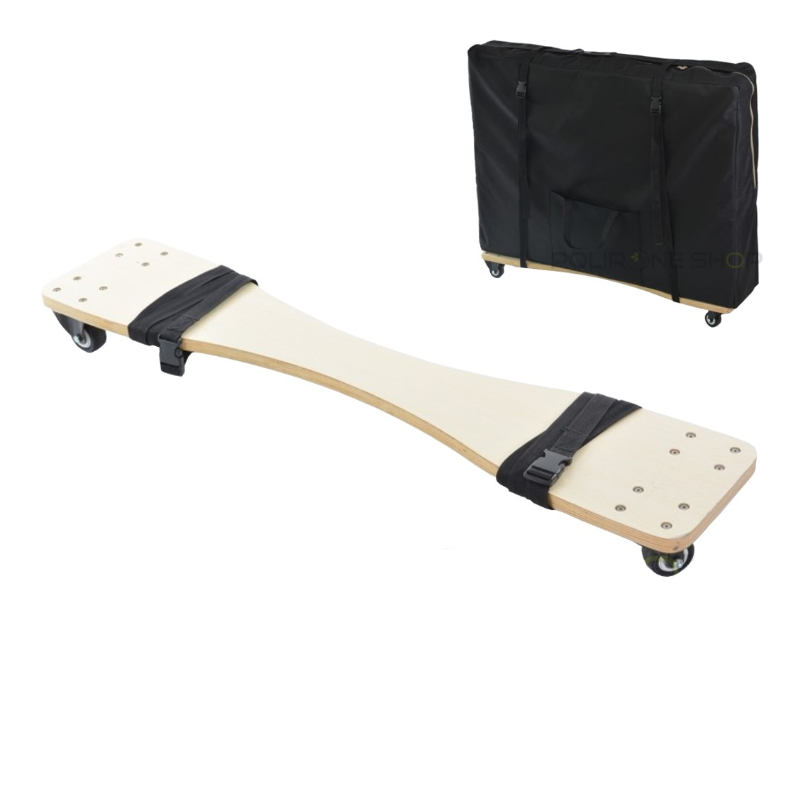 Planche à roulettes de transport pour table de massage pliable